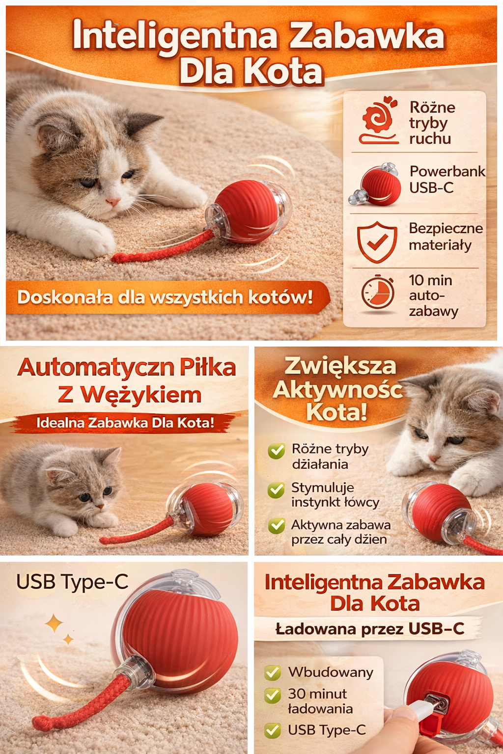CatBall™ – inteligentna piłka dla kota